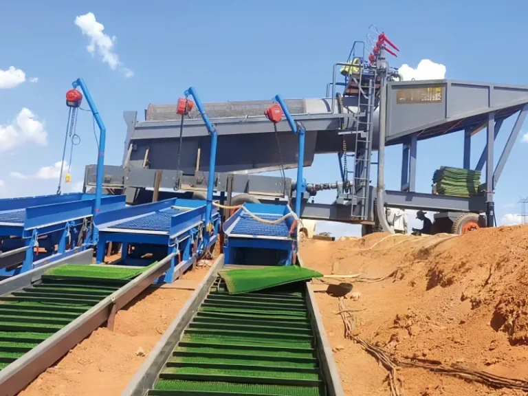 High-efficiency trommel screen wash plant