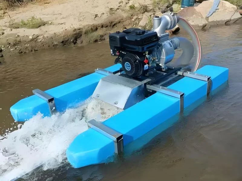 Fixed-hull 4-inch gold panning boat